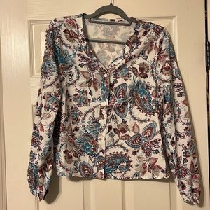Floral womens blouse